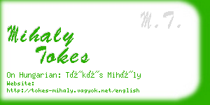 mihaly tokes business card
